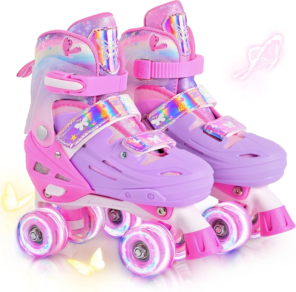 2PM SPORTS Patines de ruedas para niñas, niños y niños pequeños de...