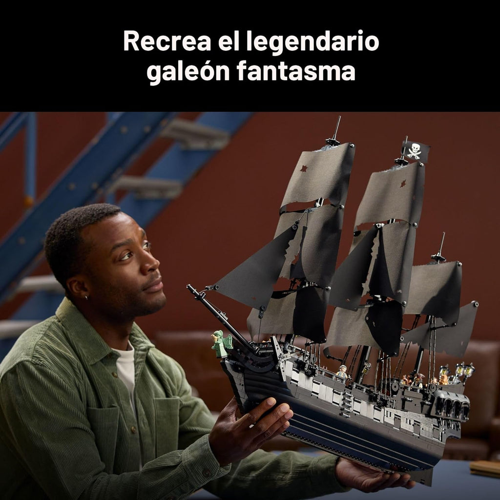 LEGO Icons 10365 - Juego de construcción de barco pirata del capitá...