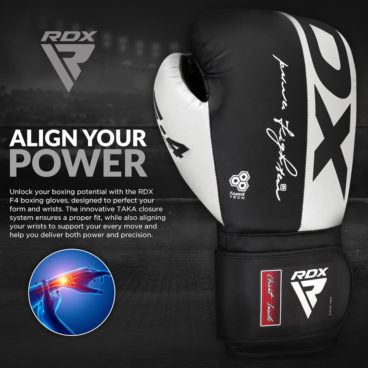 Guantes de boxeo RDX, guantes de entrenamiento de cuero Maya para M...