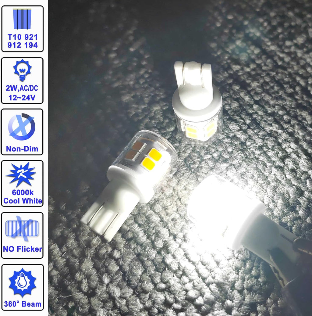 Bombillas LED brillantes T10 921 922 912 para 12V RV Trailer luz de...