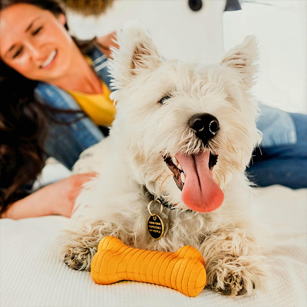 Juguetes para Perros Playology | Hueso de Doble Capa Masticable Dur...