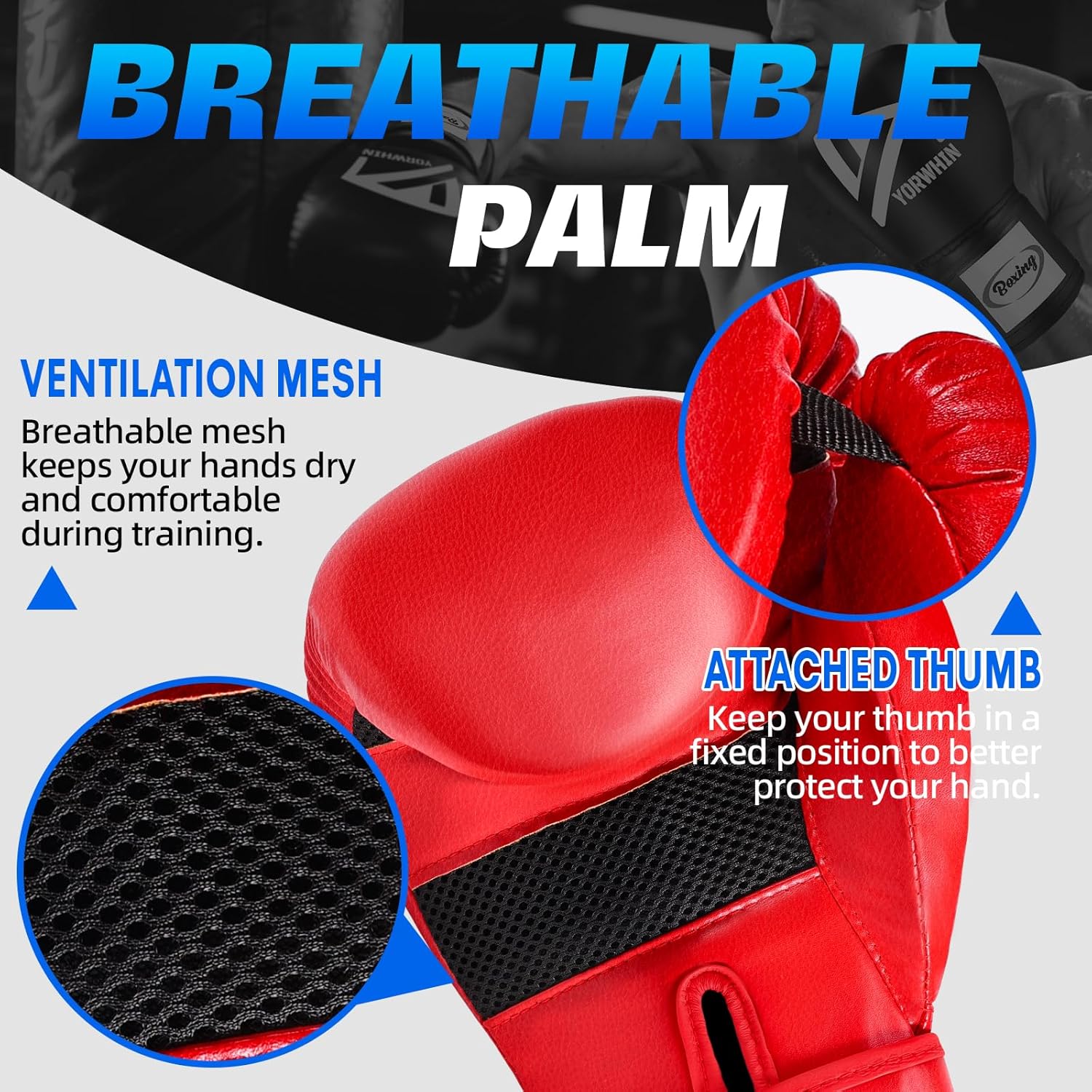 Guantes de boxeo para hombres y mujeres, guantes de entrenamiento y...