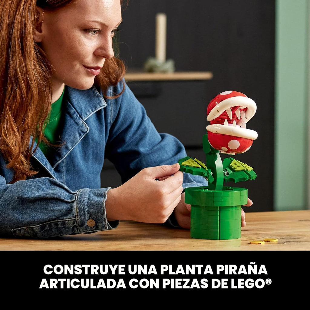 LEGO Super Mario - Juego de construcción de plantas de piraña para...