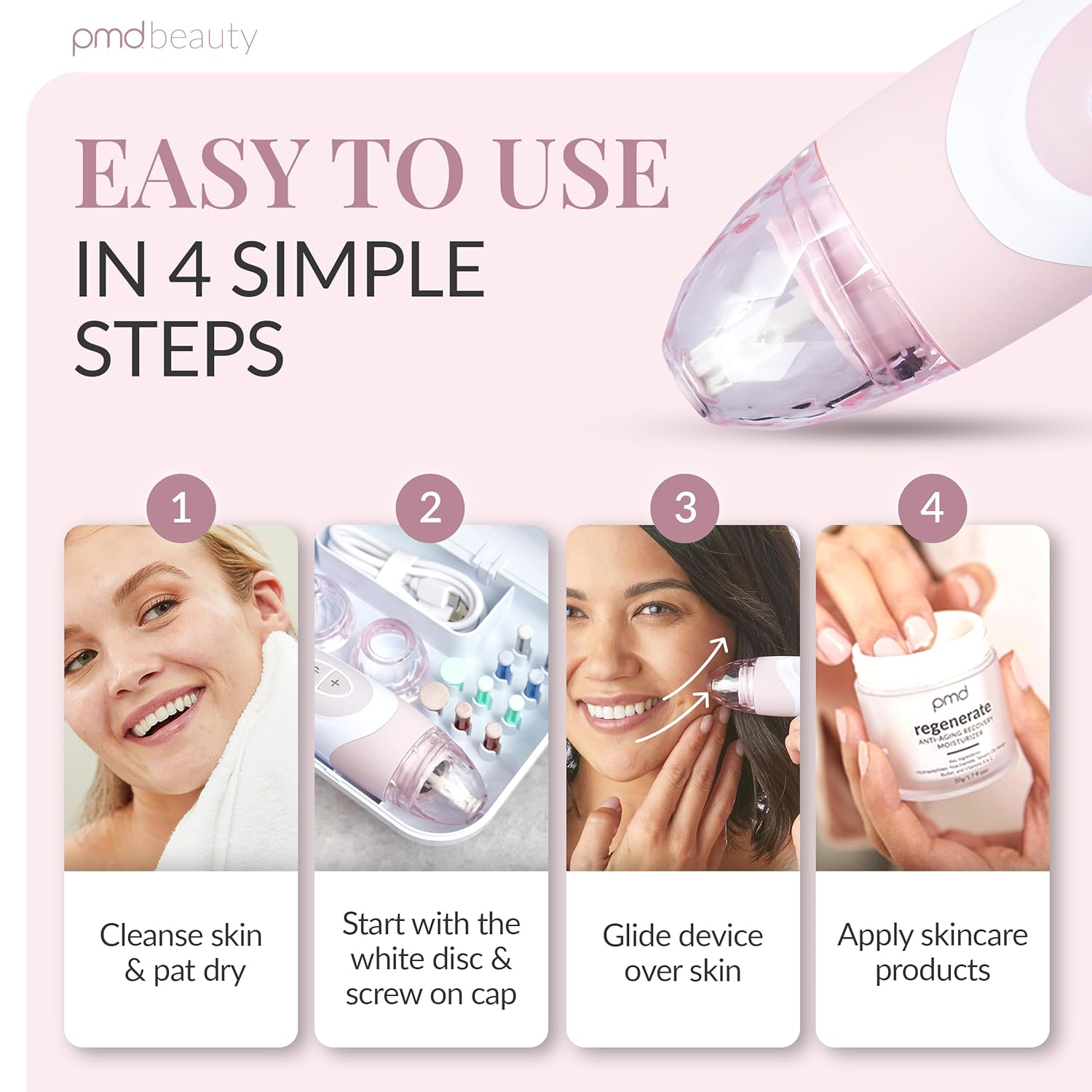 PMD Beauty Personal Microderm Elite Pro - Uso en el hogar, herramie...