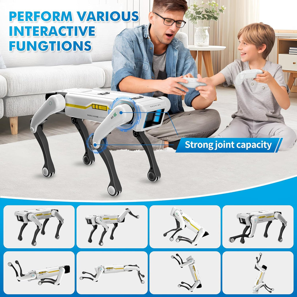 Dingdongwu Smart Robot Dog - Mascota interactiva STEM con control d...