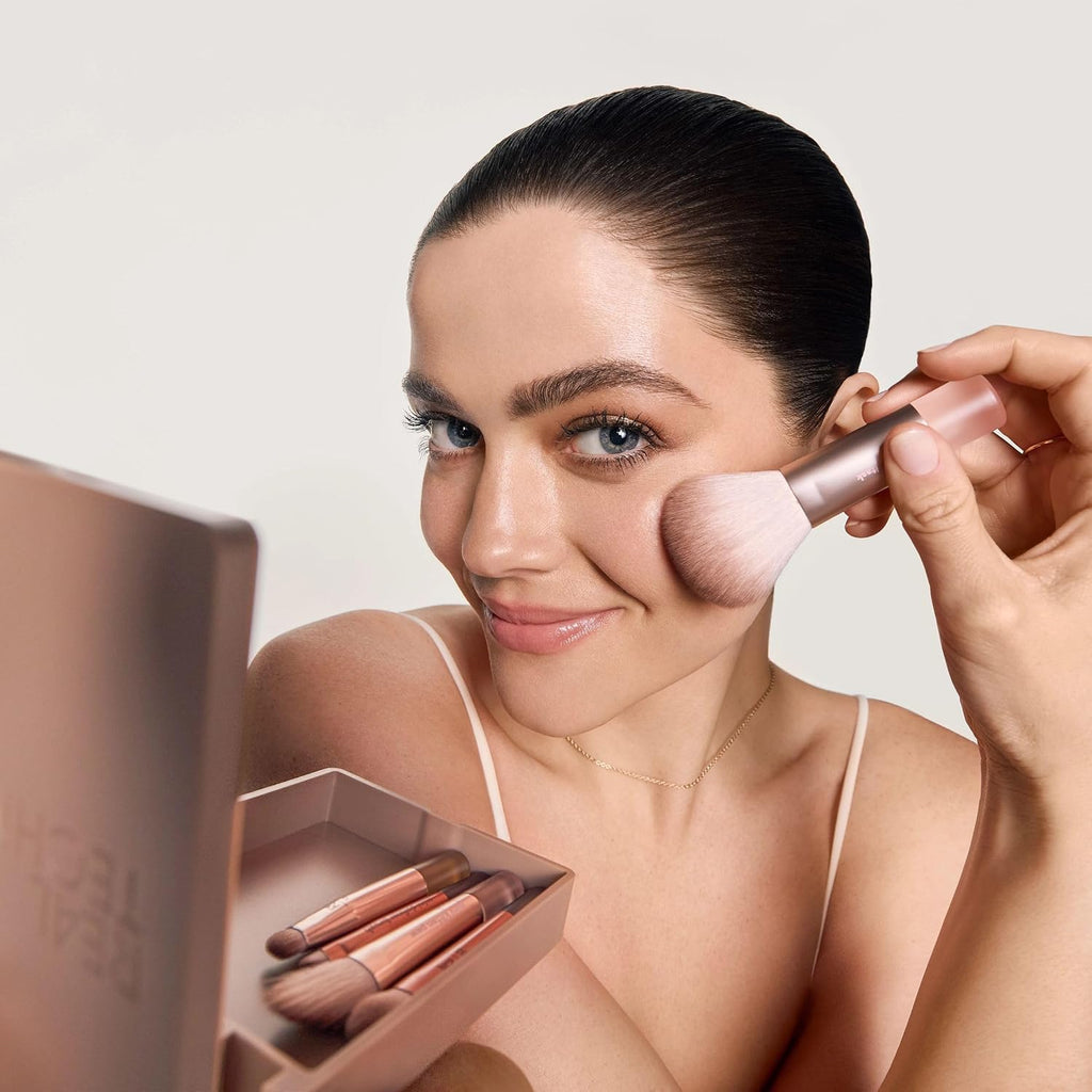 Real Techniques New Nudes On The Glow - Juego de 6 piezas con espej...