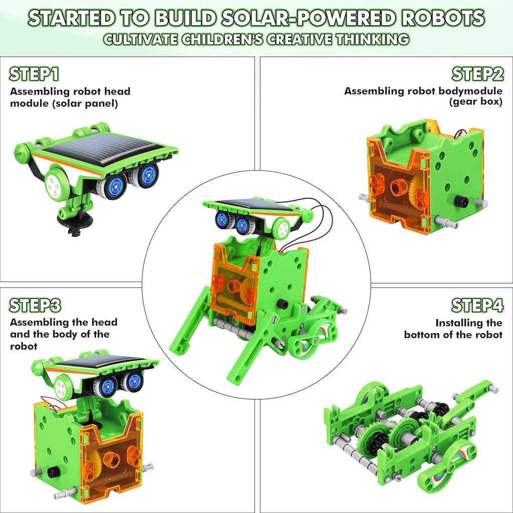 STEM 13-en-1 juguetes de robots de energía solar educativos para ni...