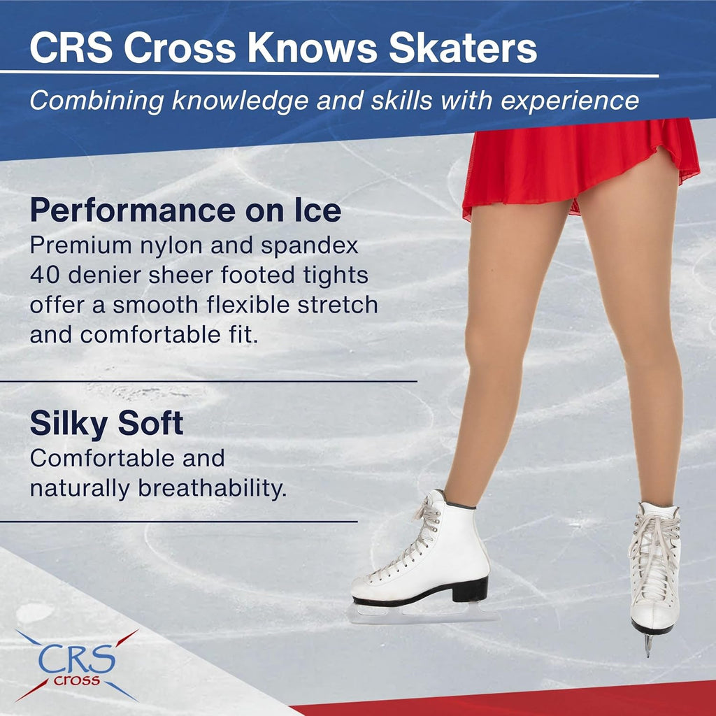 CRS Cross Medias de patinaje sobre hielo. 2 pares de medias de pati...