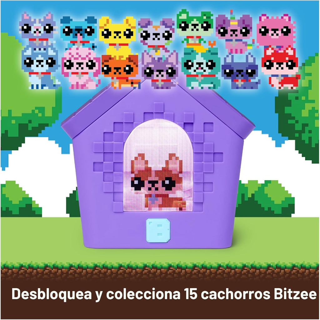 BITZEE, Juguete interactivo para casa de perro con 15 cachorros en...
