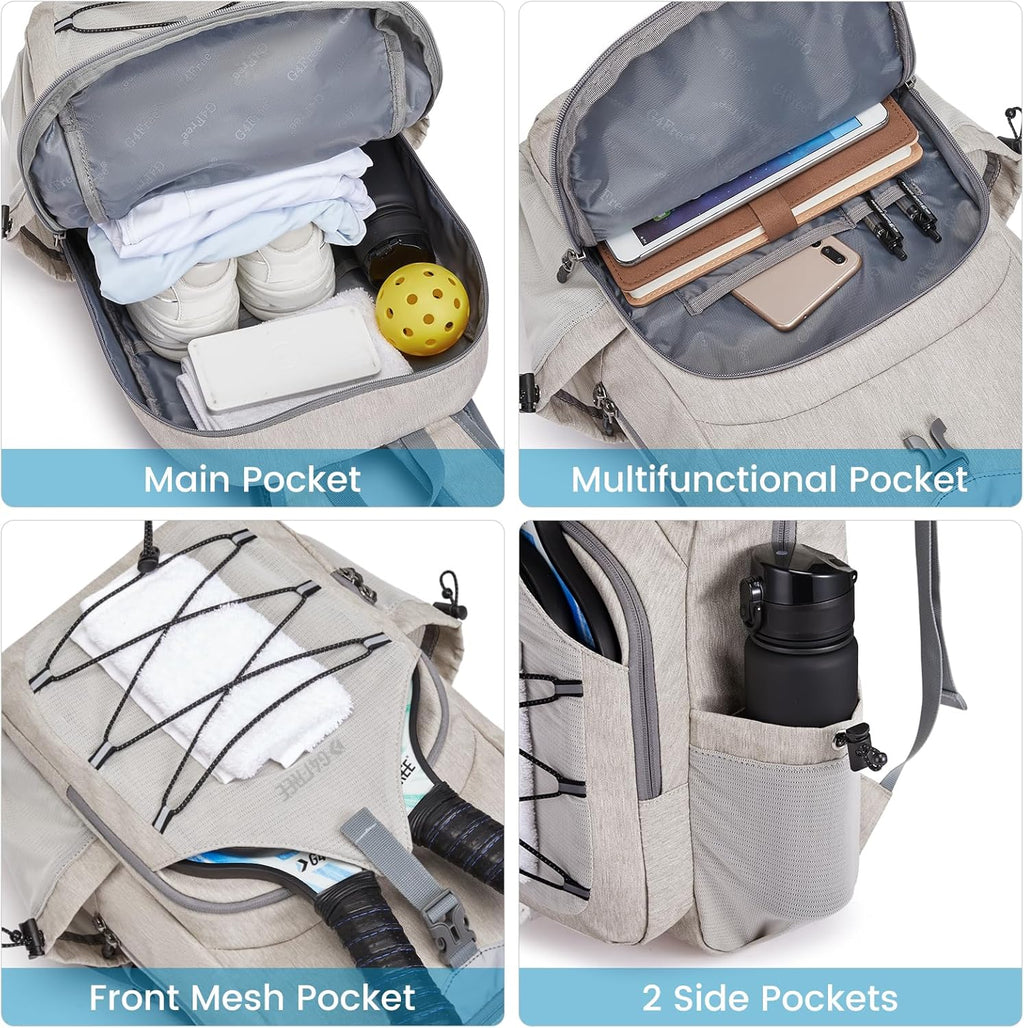 G4Free Bolsa de pickleball para mujeres y hombres, bolsa de pádel p...