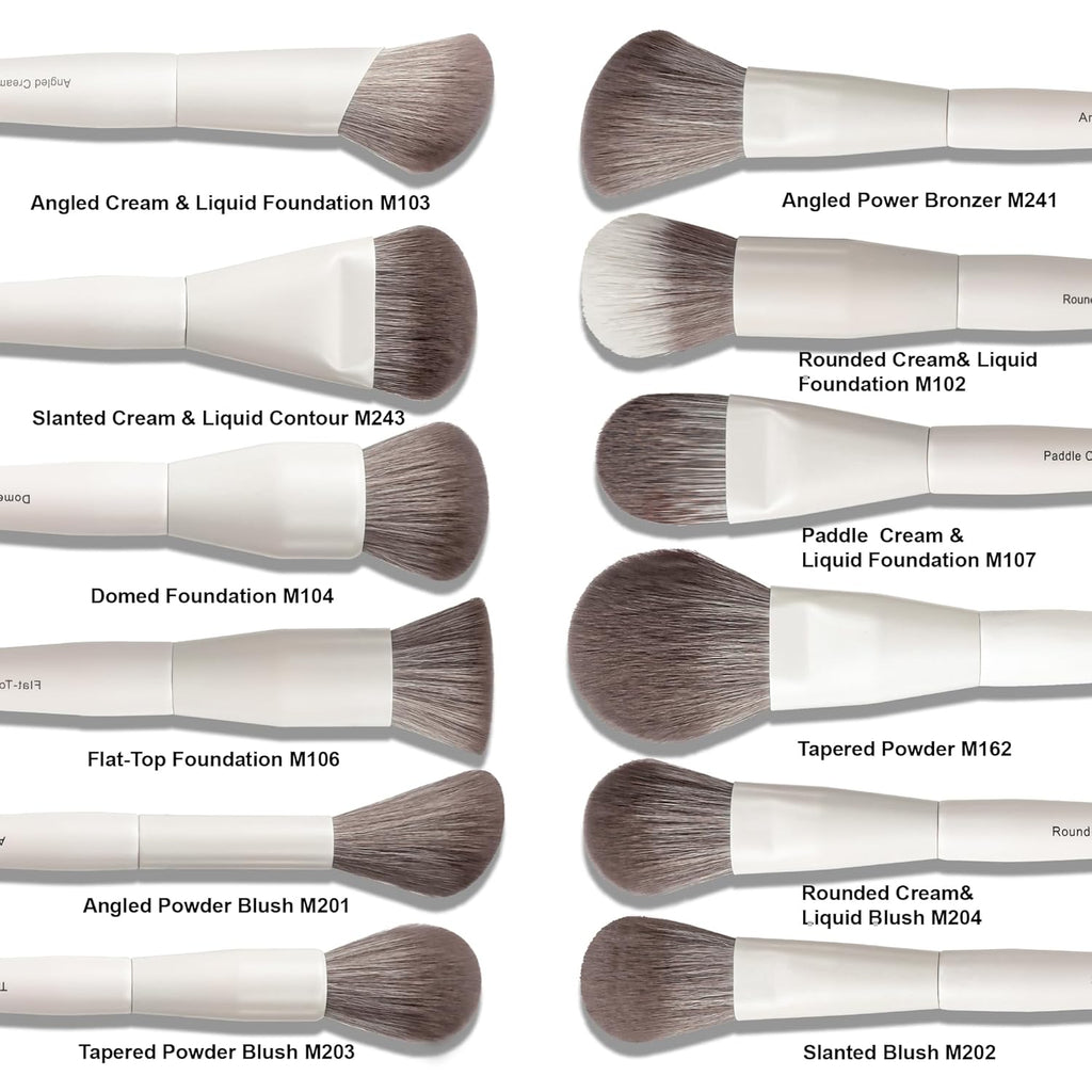 VYNESTRA Juego de 30 brochas de maquillaje de grado profesional con...