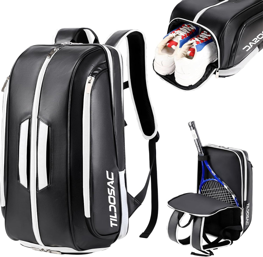CCGTIOR Bolsa para Raqueta De Tenis Mochila Pickleball Padel con Co...