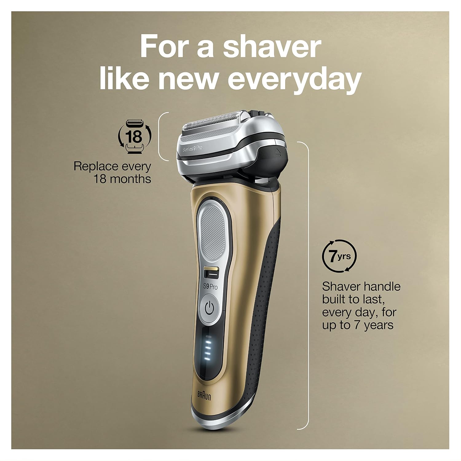 Braun Series 9 Pro 9419s - Afeitadora eléctrica para hombres, maqui...