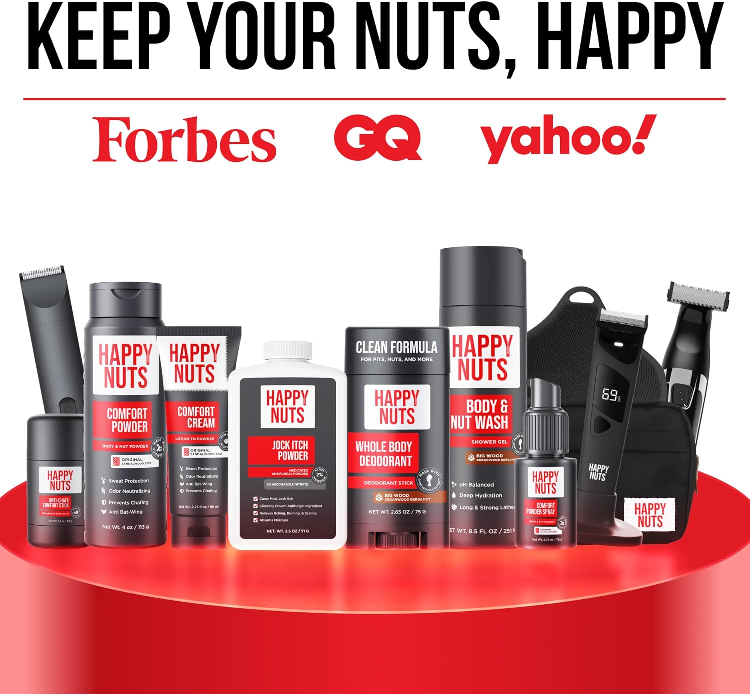 HAPPY NUTS The Ballber Pro - Cortadora eléctrica de ingle y vello c...