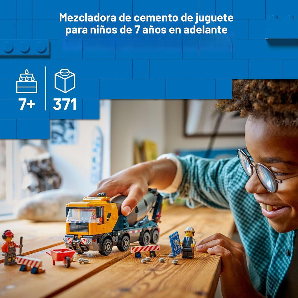 LEGO Juguete de construcción de camión mezclador de cemento urbano...