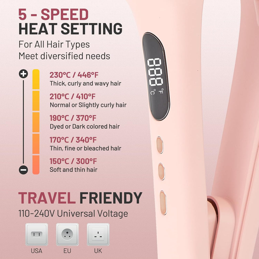 Tieumioe Beach Waver - Plancha rizadora para mujer de 1.25 pulgadas...