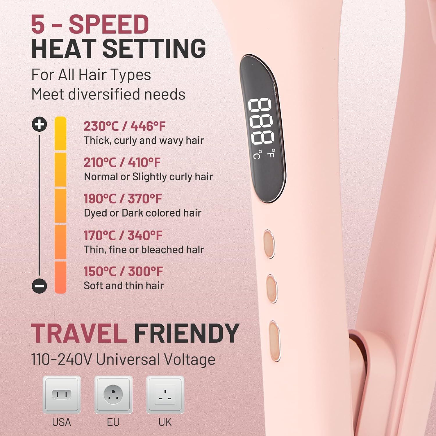 Tieumioe Beach Waver - Plancha rizadora para mujer de 1.25 pulgadas...