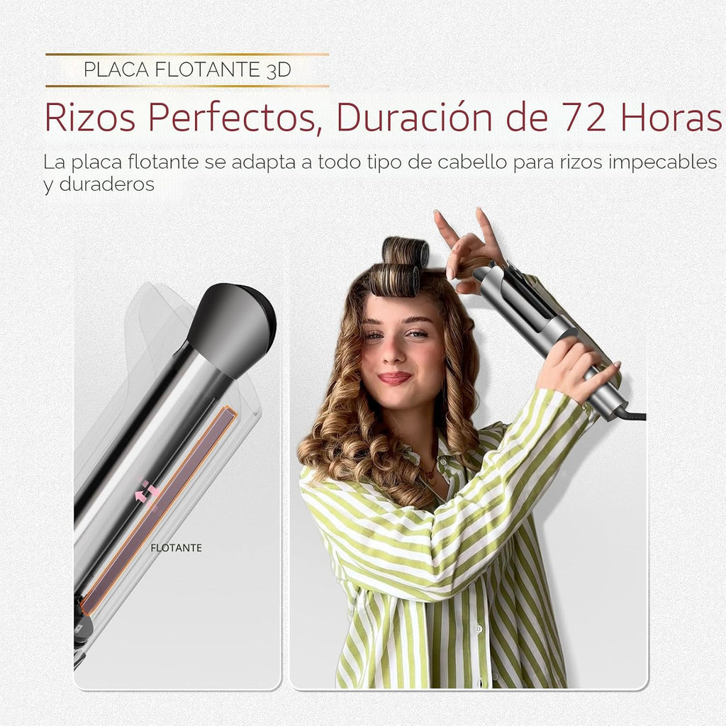 TYMO CurlPro Plus - Rizador giratorio automático, varita rizadora d...