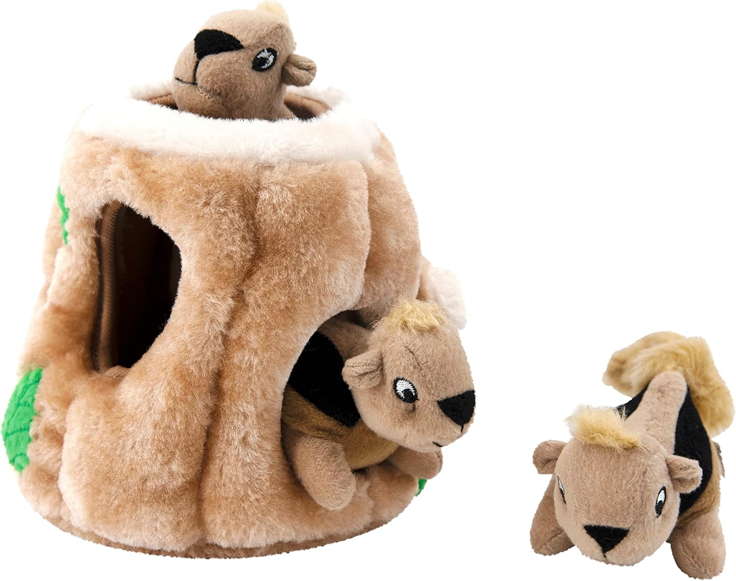 Outward Hound Hide A Squirrel - Juguete de rompecabezas de peluche...