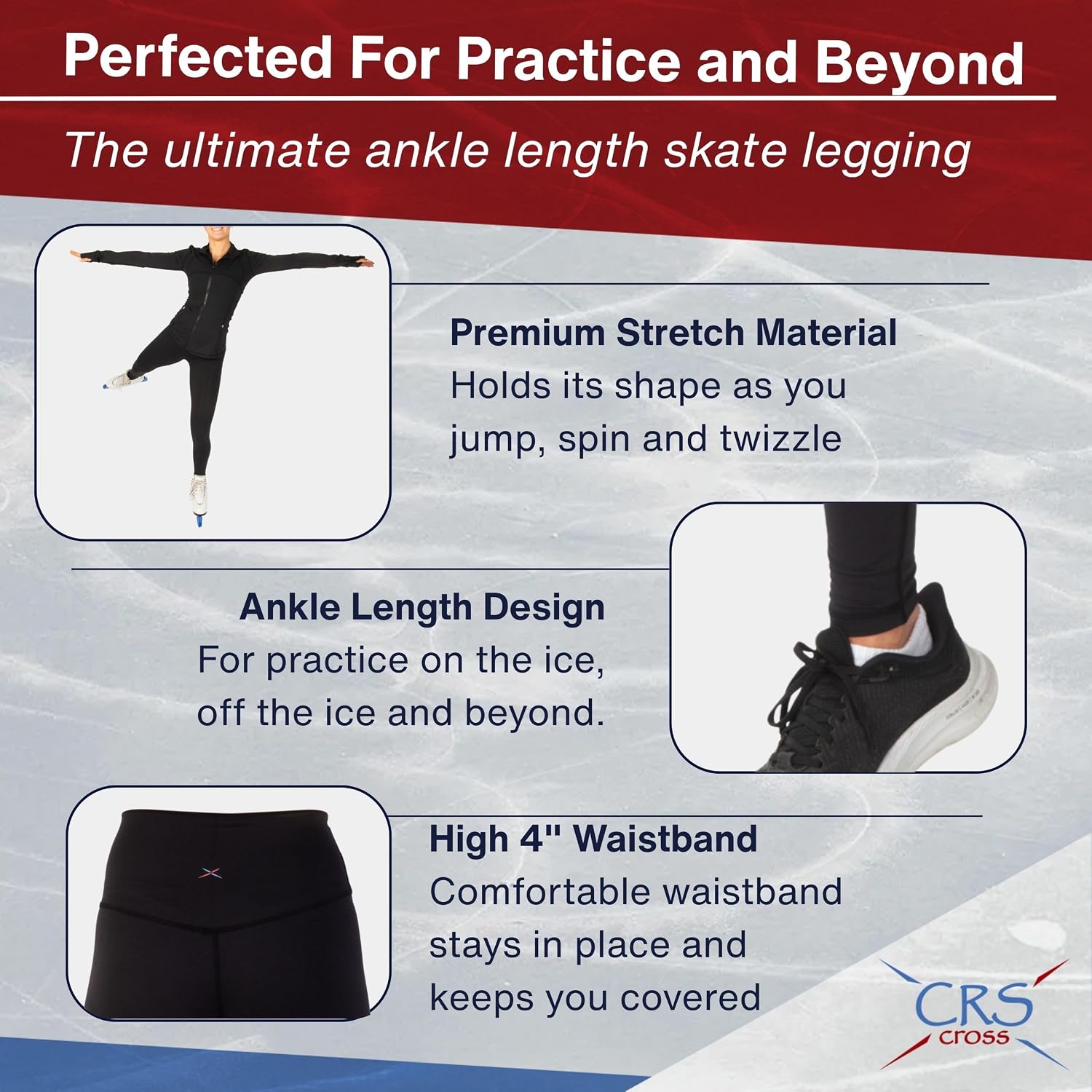 CRS Cross Chaqueta de calentamiento para patinaje sobre hielo. Crem...