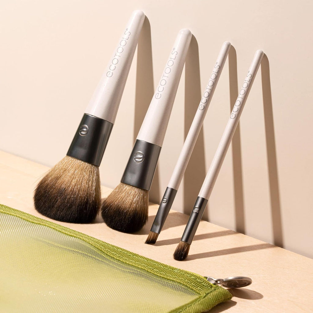 EcoTools Kit de brochas de maquillaje para llevar, juego de brochas...