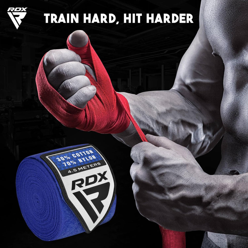 RDX Vendas de Boxeo para Manos 4.5M \/ 180 Pulgadas \u2013 Guantes...