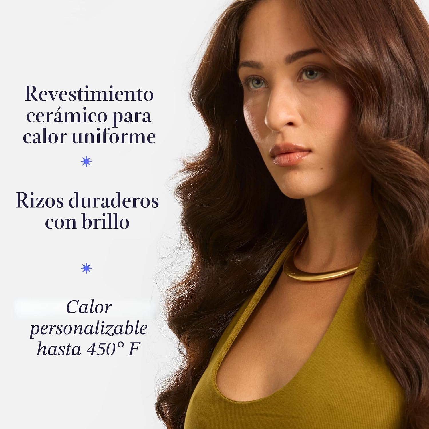 HOT TOOLS Rizador cónico extra largo profesional de cerámica nano p...