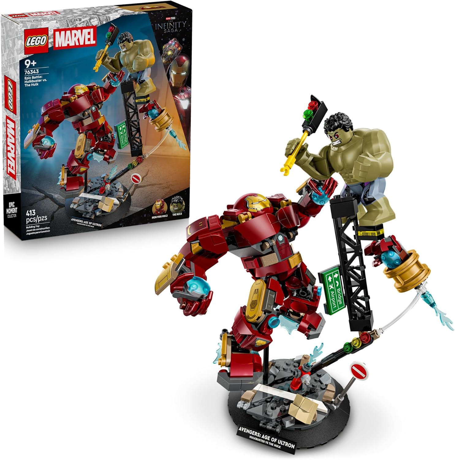 LEGO Marvel Epic Battle: Hulkbuster vs. The Hulk - Juguete de const...