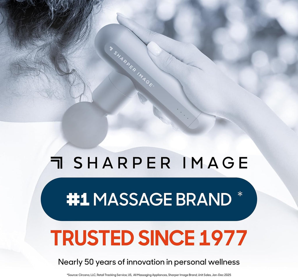 Sharper Image PowerBoost Core Mini pistola de masaje [versión 2026]...