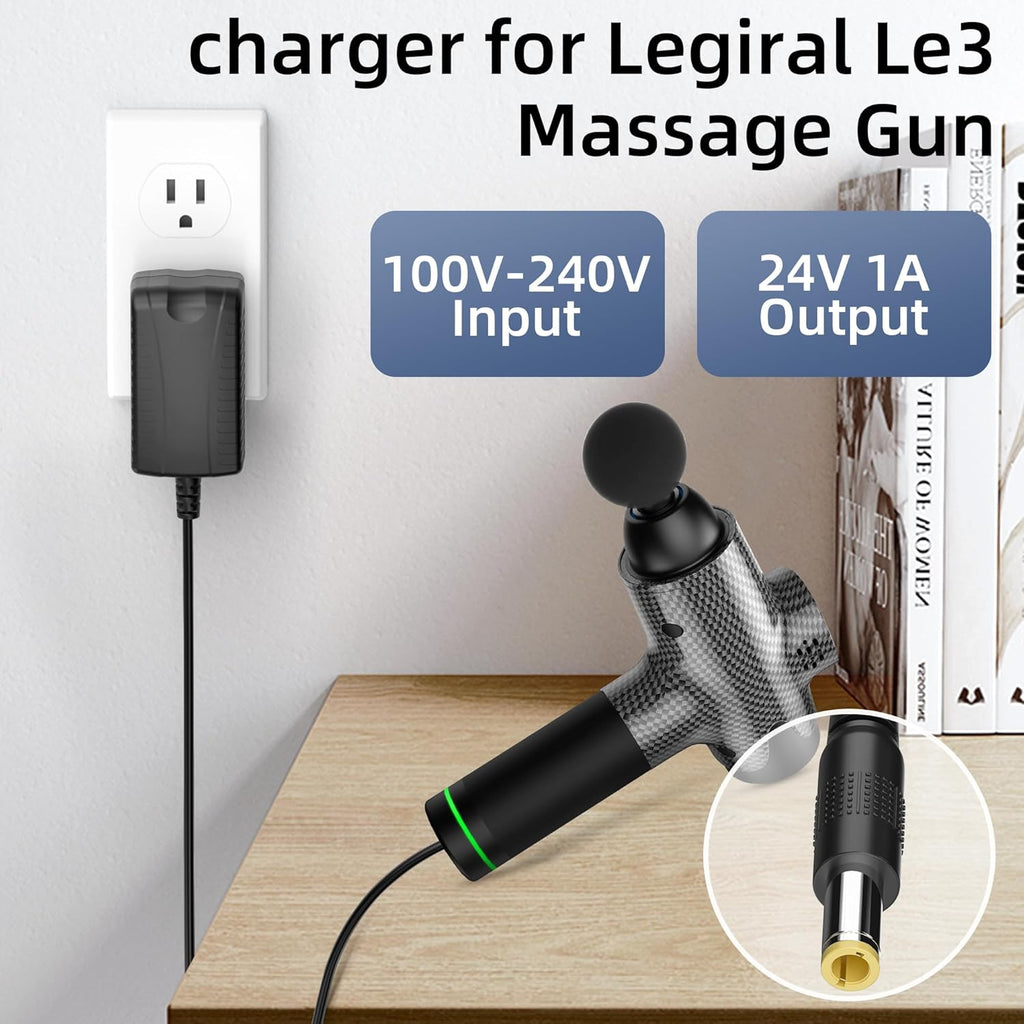 TEVSINPO Cargador de repuesto de 24V 1A compatible con Legiral Le3...