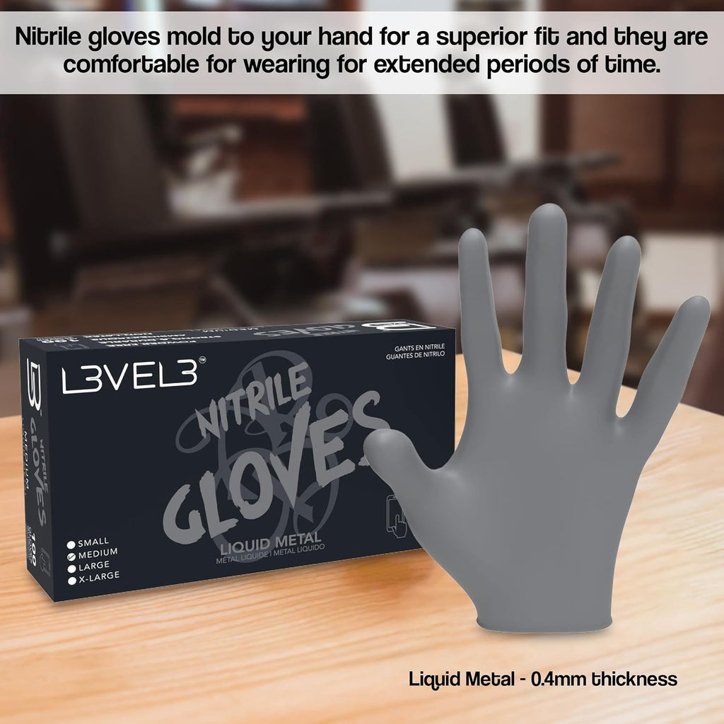 L3 Guantes de Nitrilo Nivel 3 - Guantes Desechables Profesionales d...