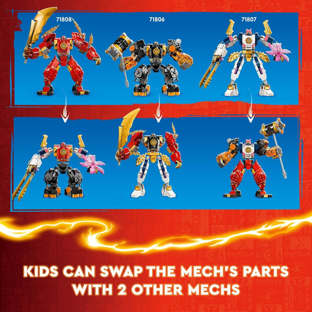 LEGO NINJAGO - Figura de acción mech de Kai Elemental Fire, figura...