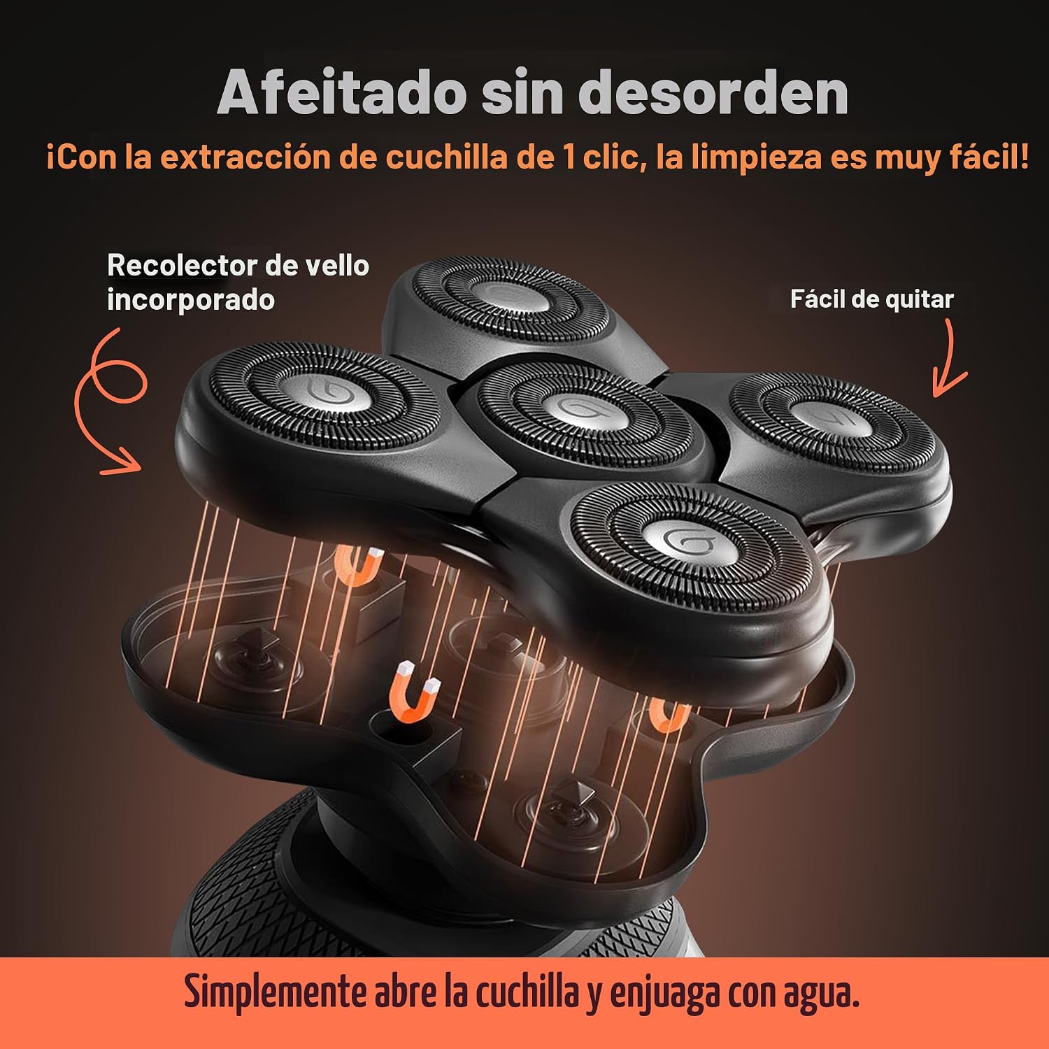Groomie BaldiePro - Afeitadoras inalámbricas de cabeza calva para h...