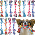 Paterr Juguetes de cuerda para perros, juguetes multicolor para cac...
