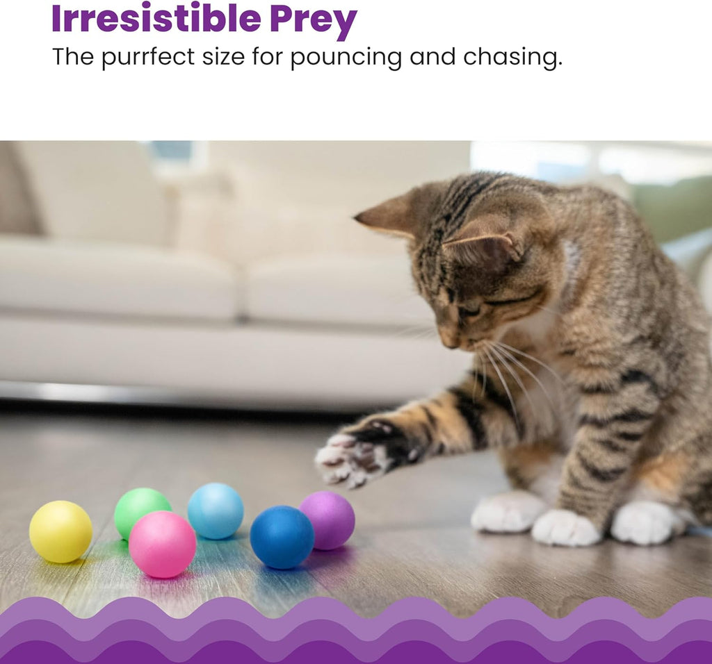 Catstages - Bolas de repuesto para juguetes de circuito para gatos,...