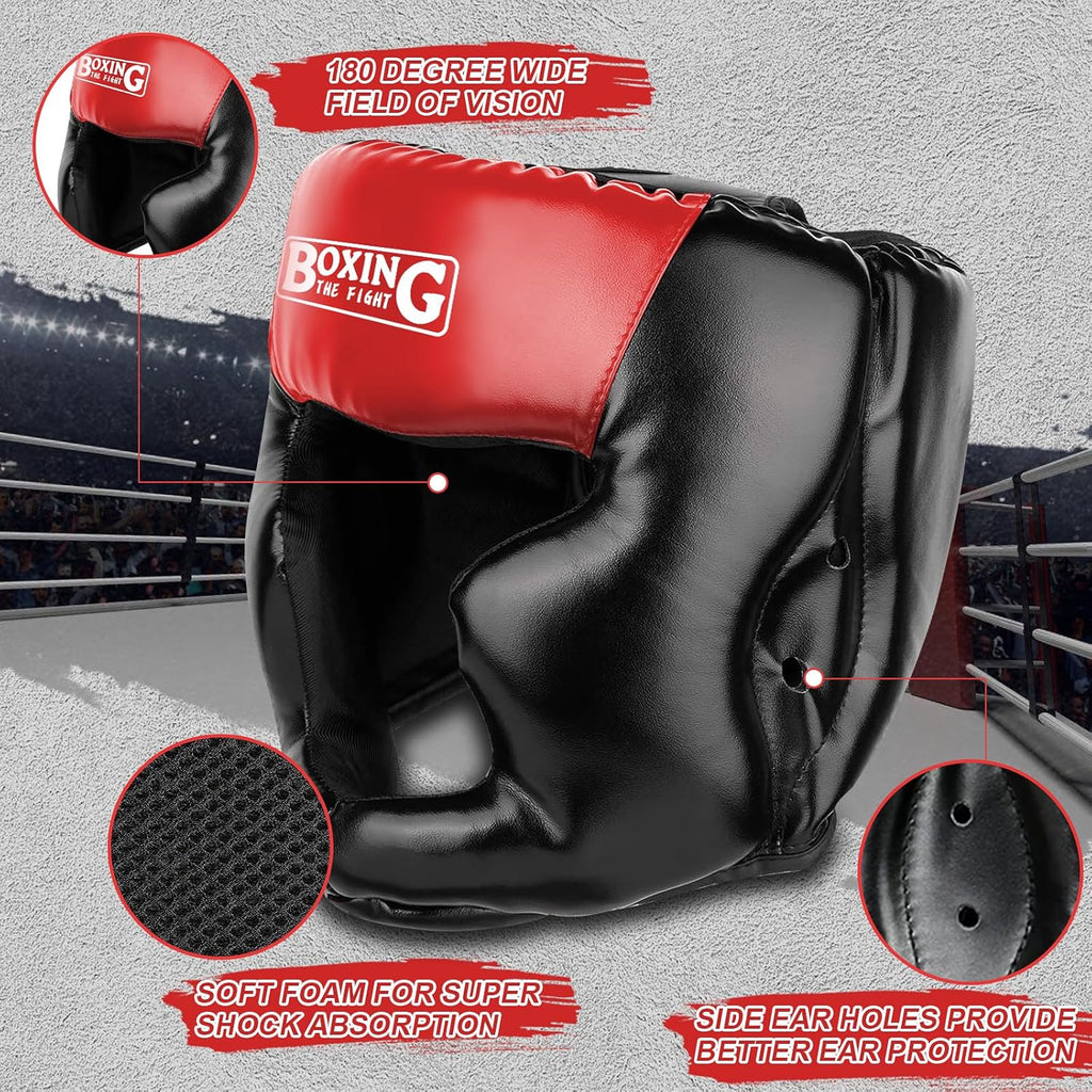 YORWHIN Protector de cabeza de combate con guantes - Casco de segur...