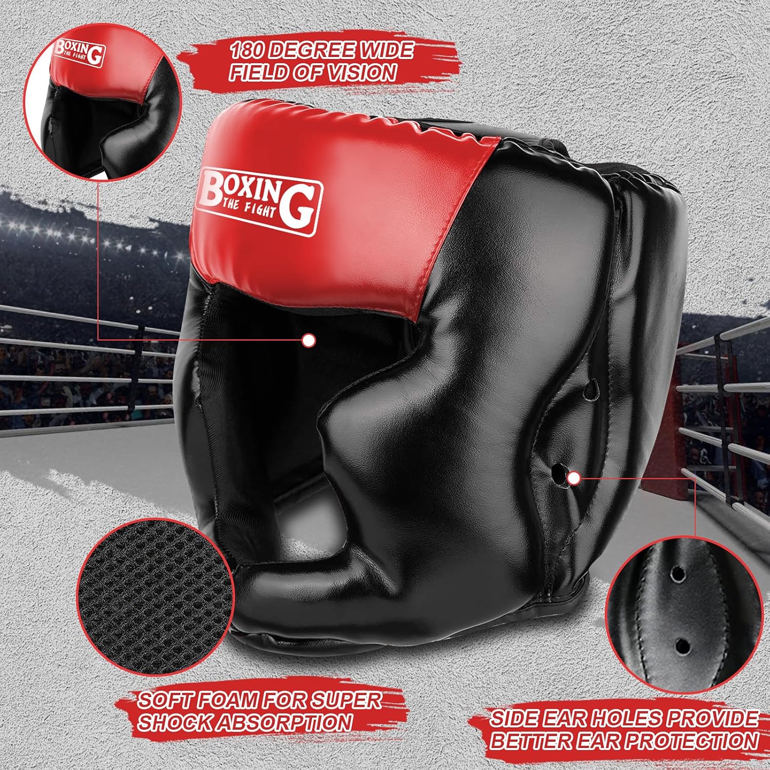 YORWHIN Protector de cabeza de combate con guantes - Casco de segur...
