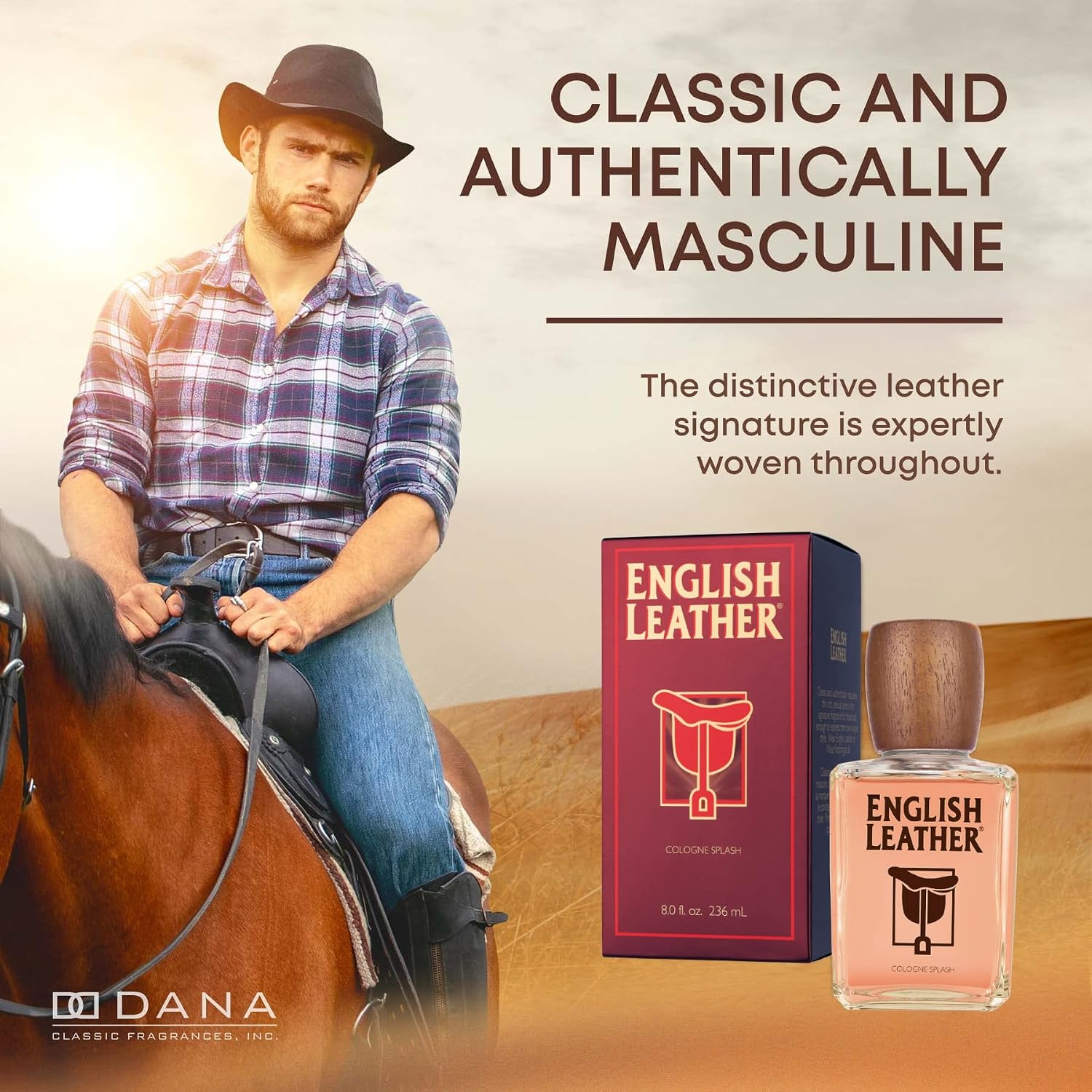 Dana Colonia de Cuero Inglés para Hombres 8 Oz
