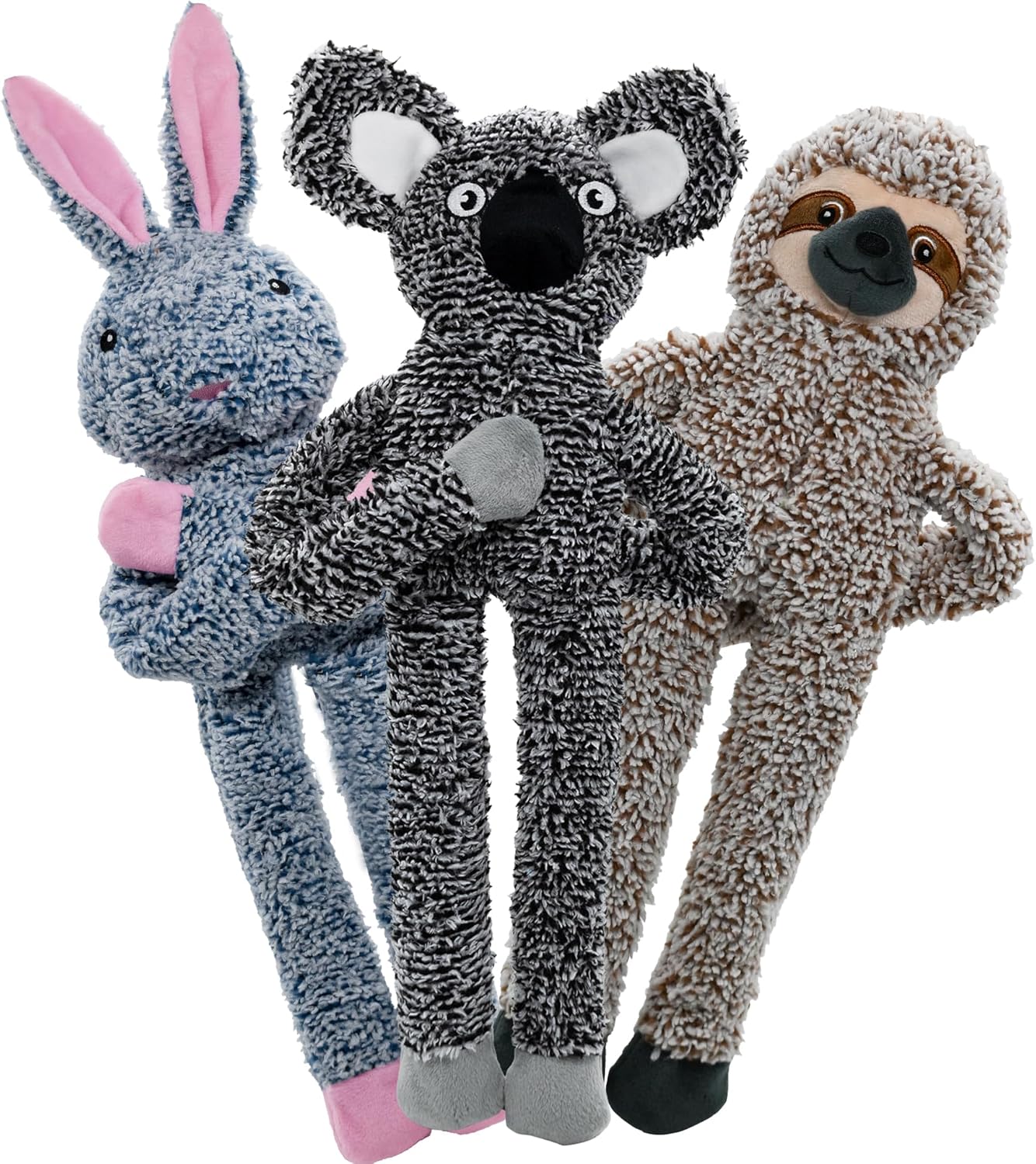 Paquete de 3 juguetes para perros grandes sin relleno, juguetes de...