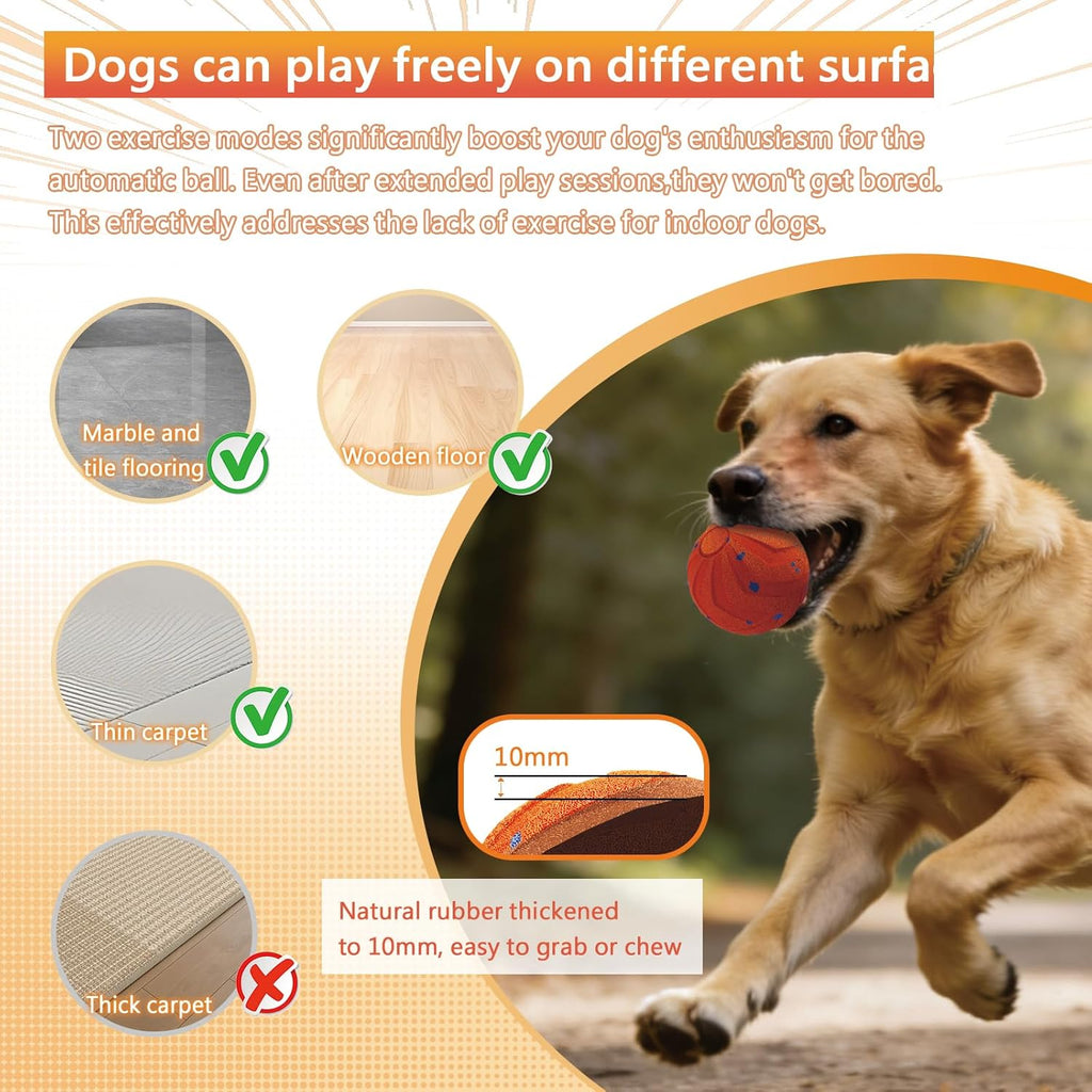 Loktoty Juguete inteligente interactivo para perros, movimiento aut...