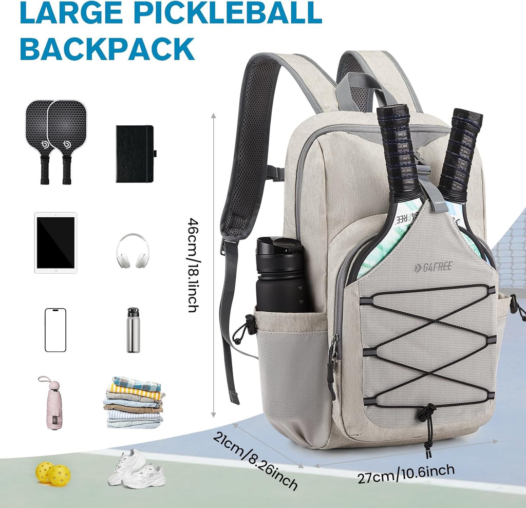 G4Free Bolsa de pickleball para mujeres y hombres, bolsa de pádel p...