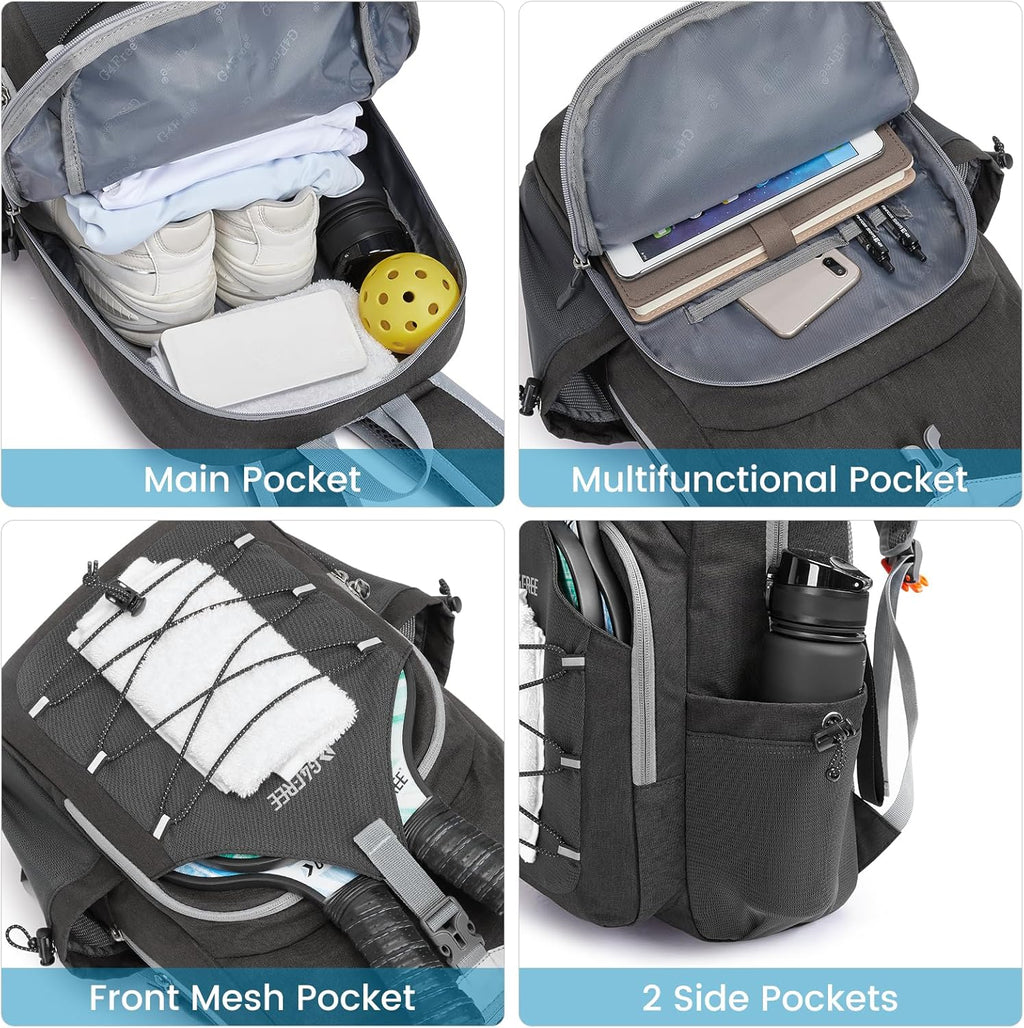 G4Free Bolsa de pickleball para mujeres y hombres, bolsa de pádel p...