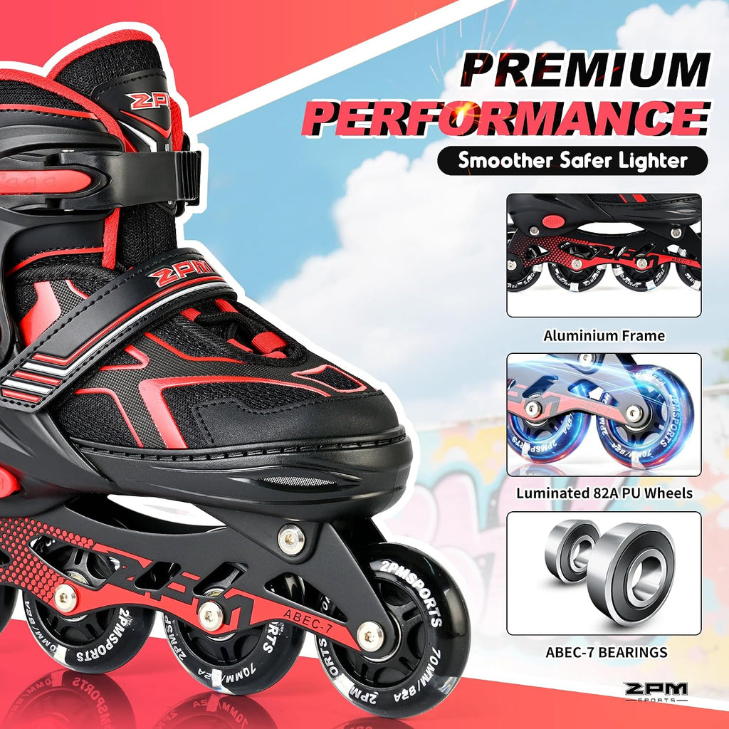 2PM SPORTS - Patines en línea ajustables Torinx verde para niños, p...