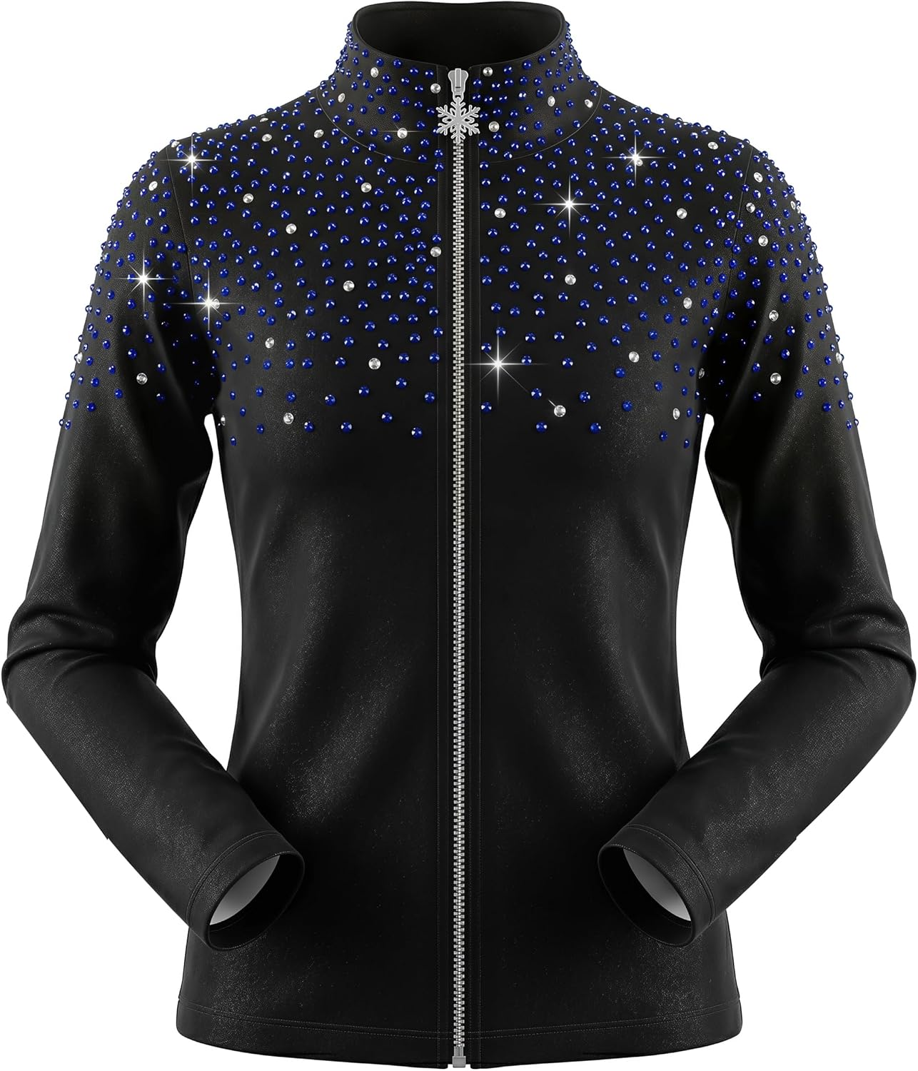 JoyCan Chaqueta de patinaje artístico con forro polar cálido abrigo...