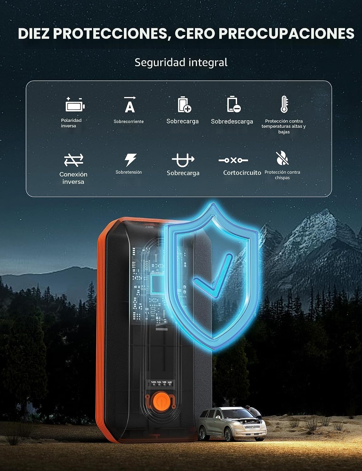 AstroAI B8 3000A - Arrancador de Batería de Coche, Paquete de Bater...