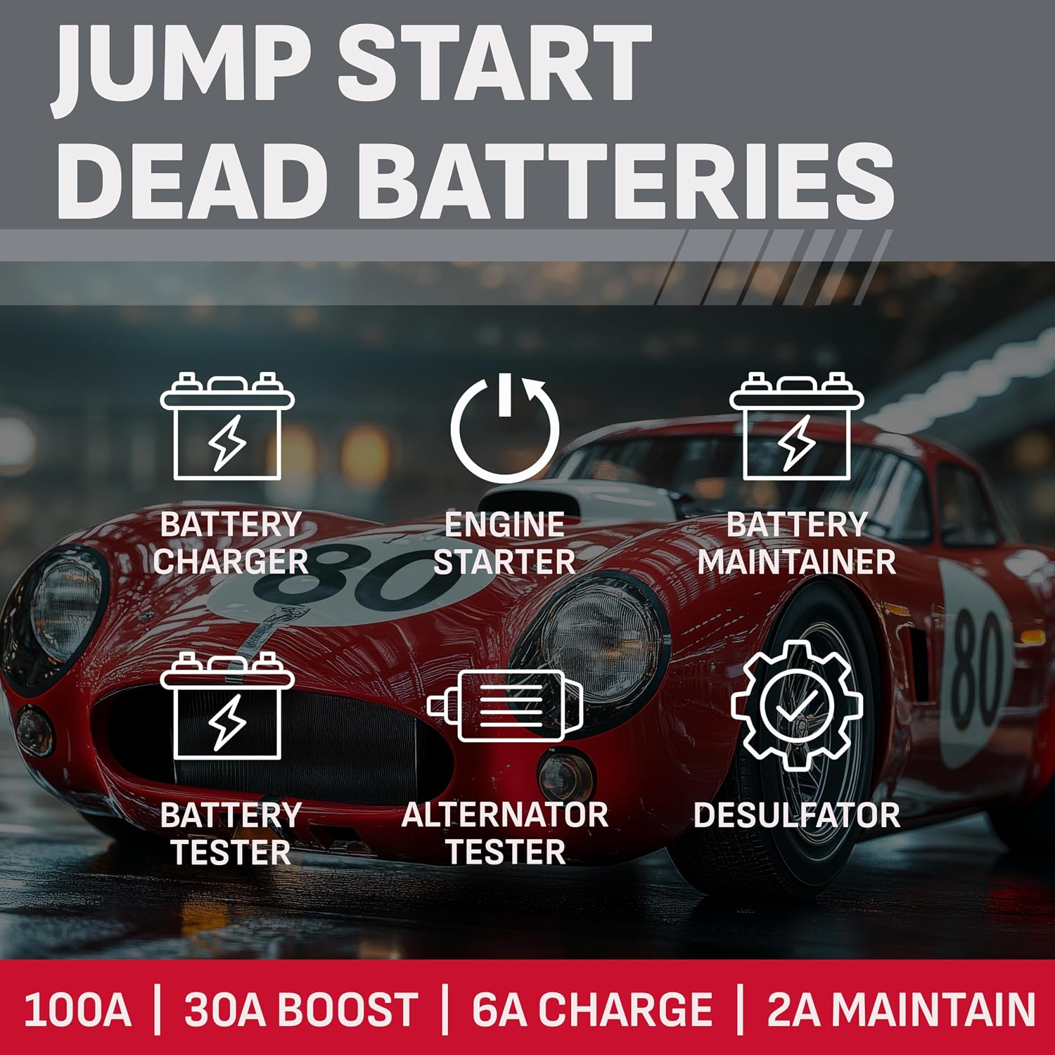 Cargador y mantenedor de batería de coche Schumacher Electric 6A, 6...