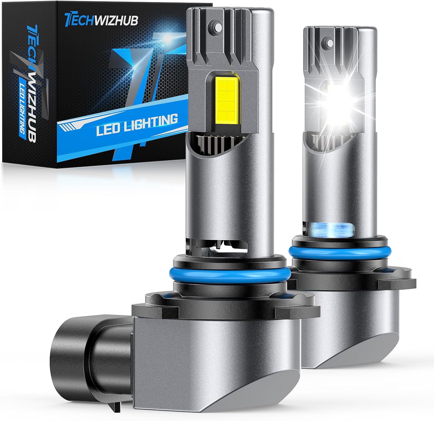 TechWizHub Bombillas LED 9005\/HB3, 24000 lm de brillo, 6500 K luz...