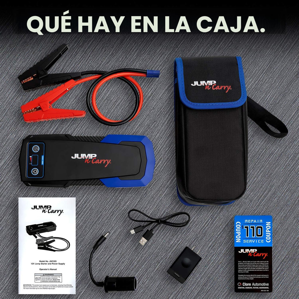 Clore Automotive JNC325 Jump-N-Carry 2000A Arrancador de salto de 1...