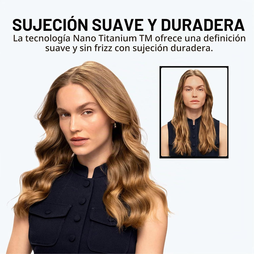 Rizador profesional BabylissPRO Nano Titanium para todo tipo de cab...