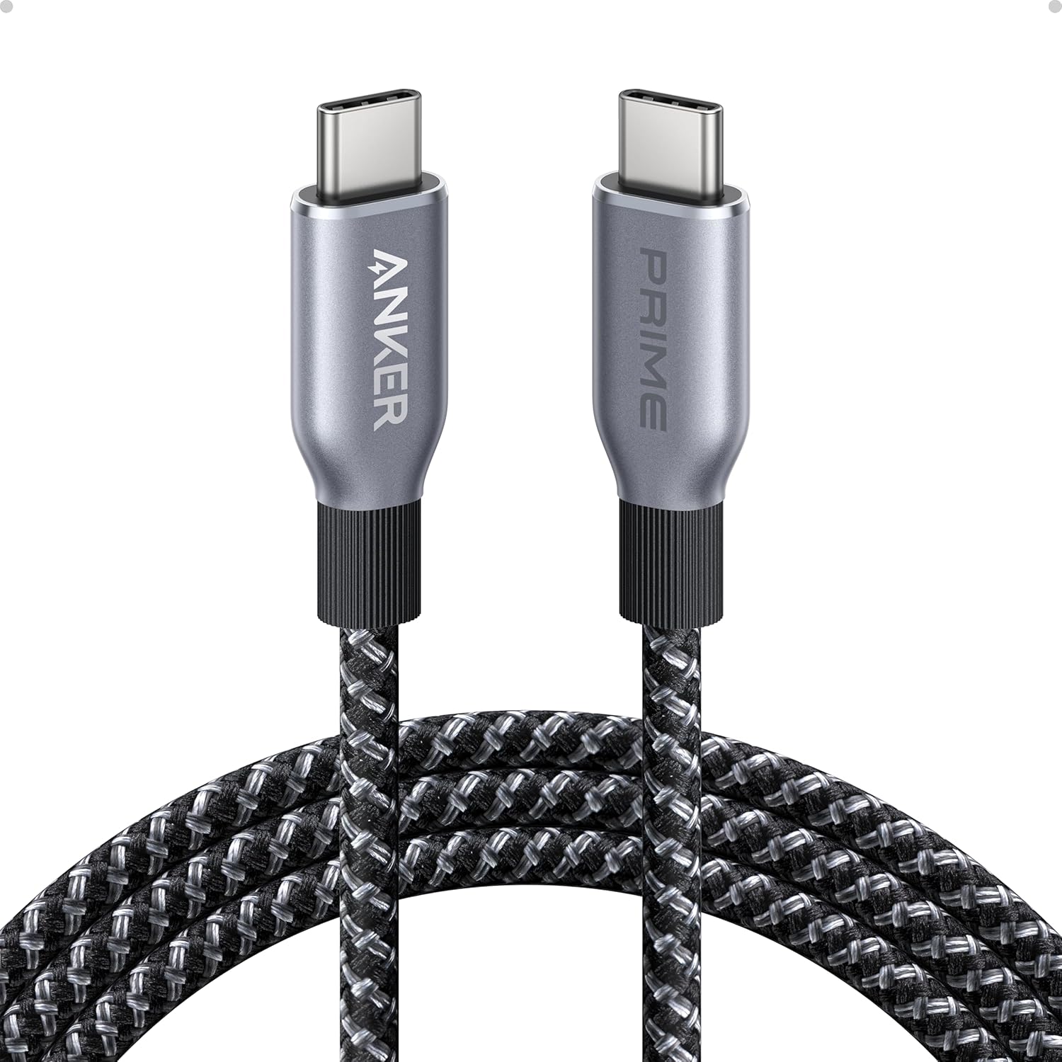 Anker Prime - Cable USB C a USB C, cable de carga rápida de 240 W,...